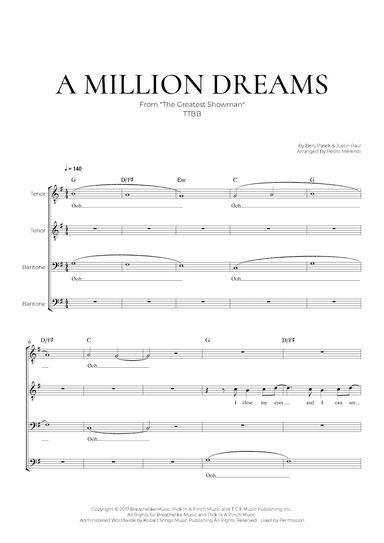 A Million Dreams (arr. Pedro Merendi)