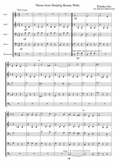 Theme from the Sleeping Beauty Waltz Tchaikovsky arr. David Catherwood (arr. David Catherwood)