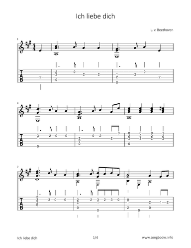 Ich liebe dich (arr. Bettina Schipp)