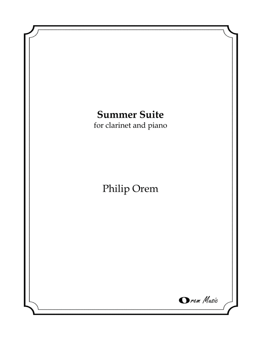 Summer Suite (clarinet)