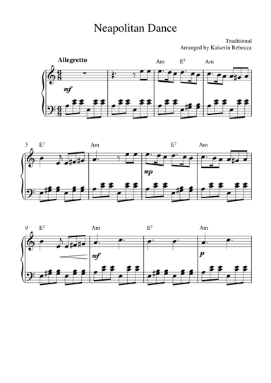 Neapolitan Dance (arr. Kaiserin Rebecca)
