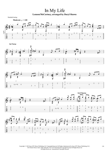 In My Life (arr. Daryl Shawn)