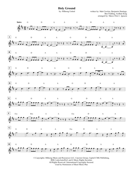 Holy Ground (arr. Marco Polo C. Ignacio)