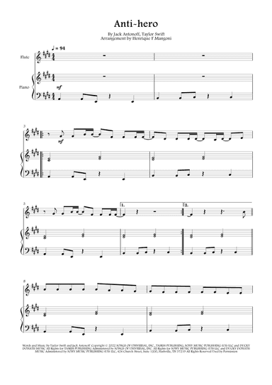 Anti-hero (arr. Henrique F Mangoni)