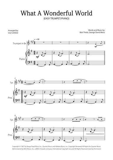 What A Wonderful World (arr. Iury Cardoso)