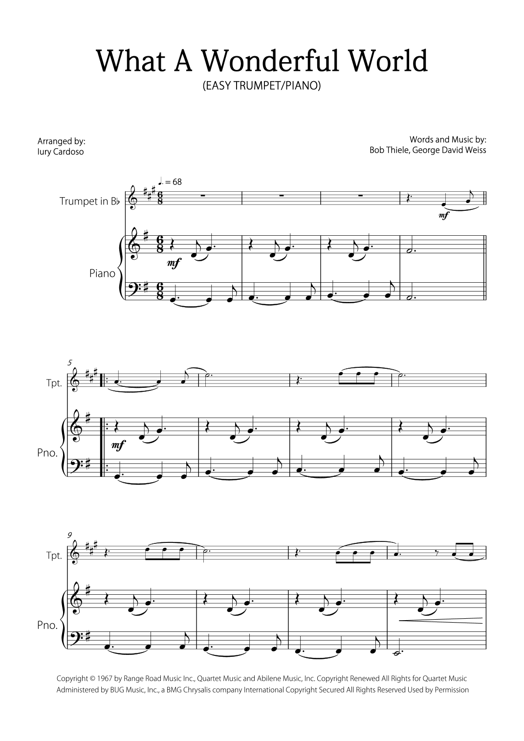 What A Wonderful World (arr. Iury Cardoso)