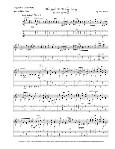 The 59th Street Bridge Song (feelin' Groovy) (arr. Kim Codo)