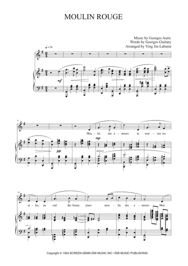 Moulin Rouge (arr. Ying Jin-Labuin)