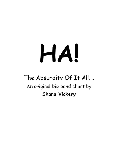 Ha! (The absurdity of it all...)