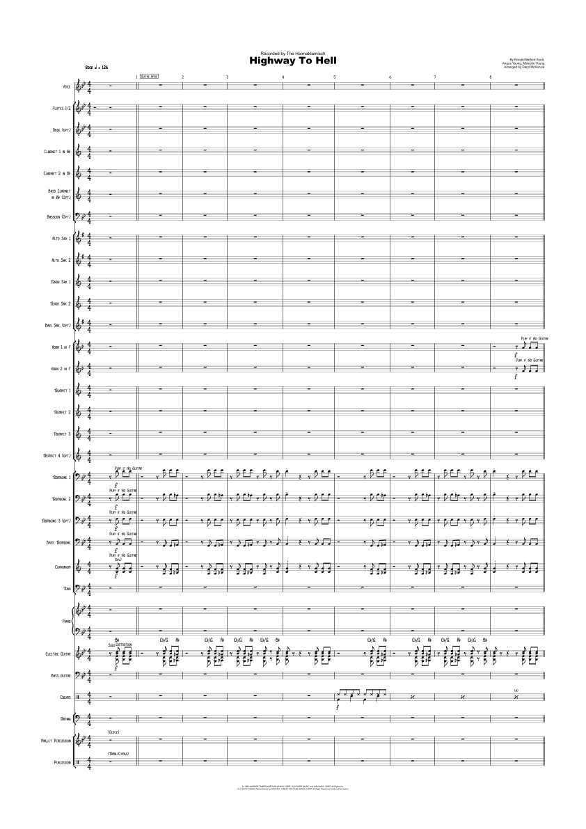 Highway To Hell (arr. Daryl McKenzie)