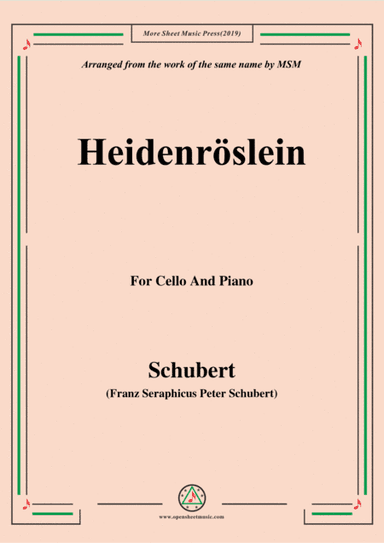 Schubert-Heidenröslein,for Flute and Piano (arr. MSM)