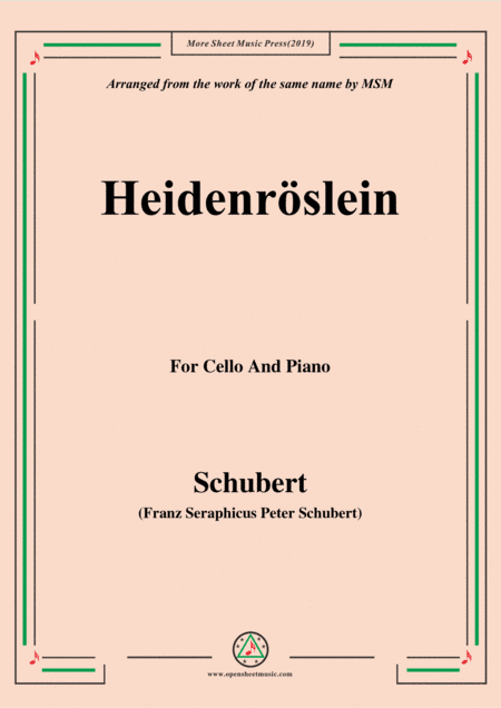 Schubert-Heidenröslein,for Flute and Piano (arr. MSM)