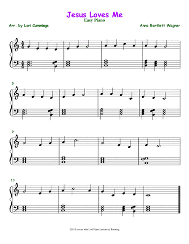 Jesus Loves Me (arr. Lori Cummings)