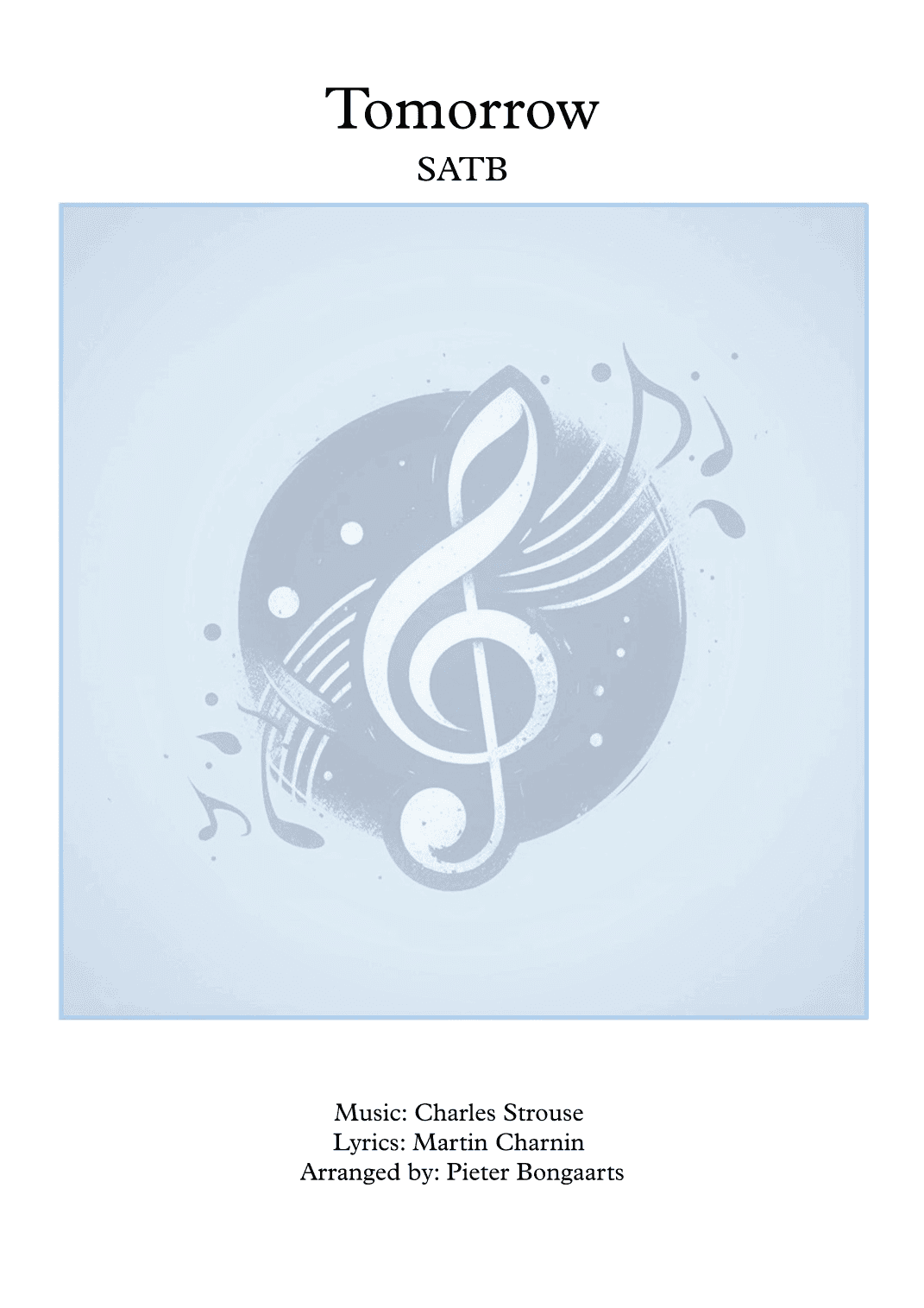 Tomorrow (arr. Pieter Bongaarts)