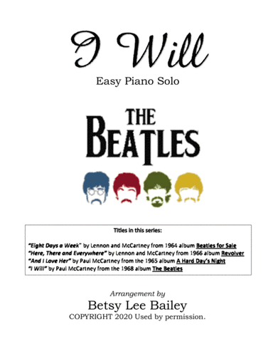 I Will (arr. Betsy Lee Bailey)