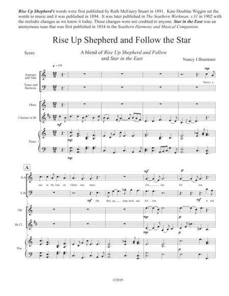 Rise Up Shepherd and Follow the Star (arr. Nancy J. Brammer)