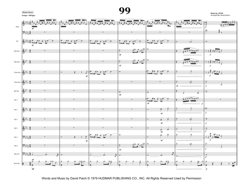 99 (arr. Brad Jackson)