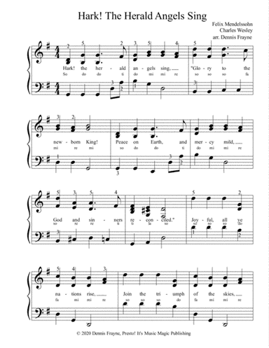 Hark! The Herald Angels Sing (Hark the Herald Angels Sing) (arr. Dennis Frayne)