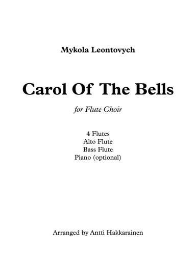 Carol Of The Bells - Flute Choir (arr. Antti Hakkarainen)