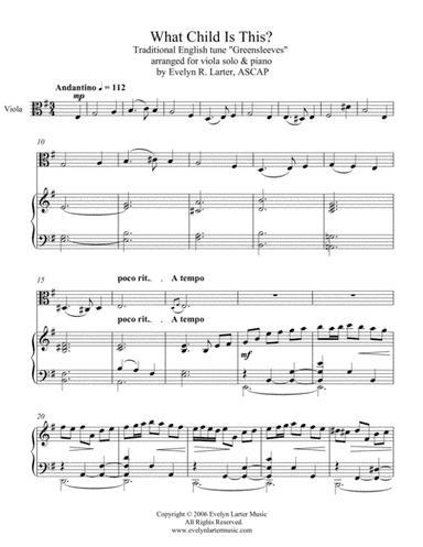 What Child Is This (arr. Evelyn Larter Music)
