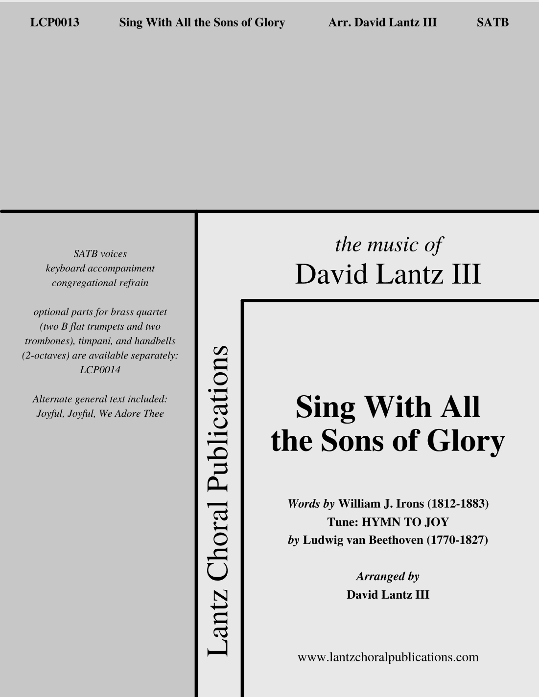 Sing With All the Sons of Glory (arr. David Lantz III)