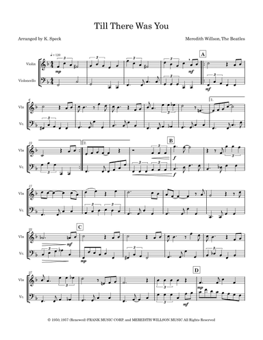 Till There Was You (arr. K. Speck)