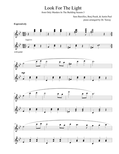 Look For The Light (arr. Dr. Yuway Chan-Basel)