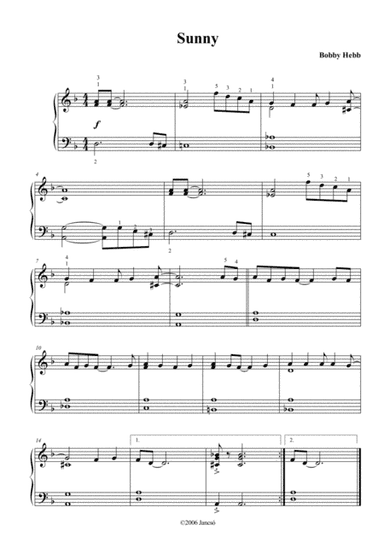 Sunny (arr. Thomas Jancso)