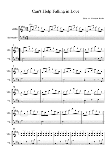 Can't Help Falling In Love (arr. Heather Roche)