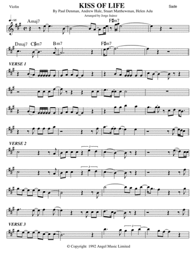 Kiss Of Life (arr. Jorge Juárez)