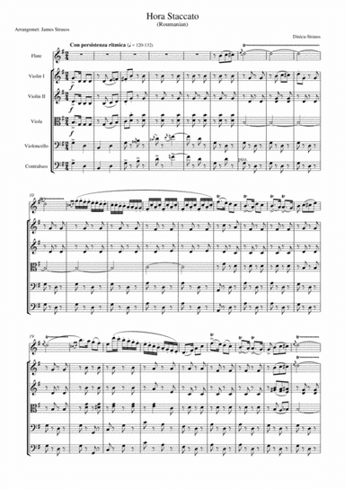 Hora Staccato for flute and String Orchestra (arr. James Strauss)
