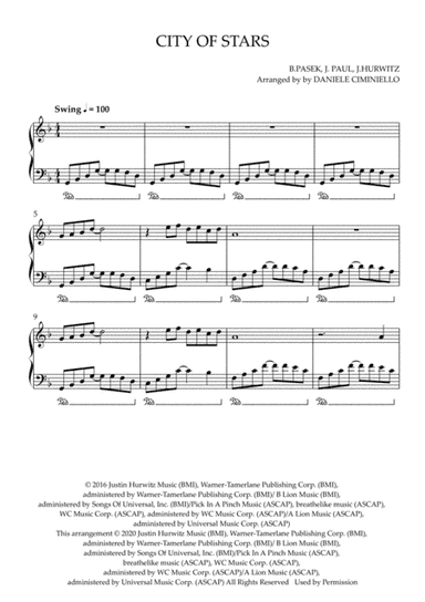 City Of Stars (arr. Daniele Ciminiello)