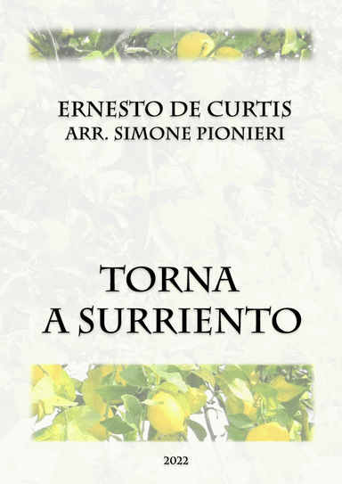 Torna a Surriento (arr. Simone Pionieri)