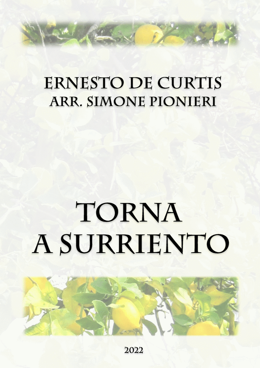 Torna a Surriento (arr. Simone Pionieri)
