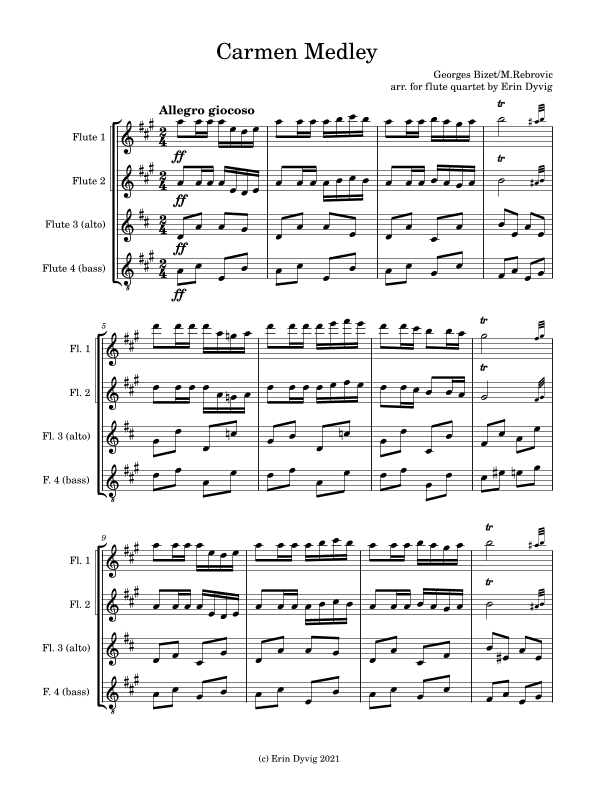 Carmen (arr. Erin Dyvig)