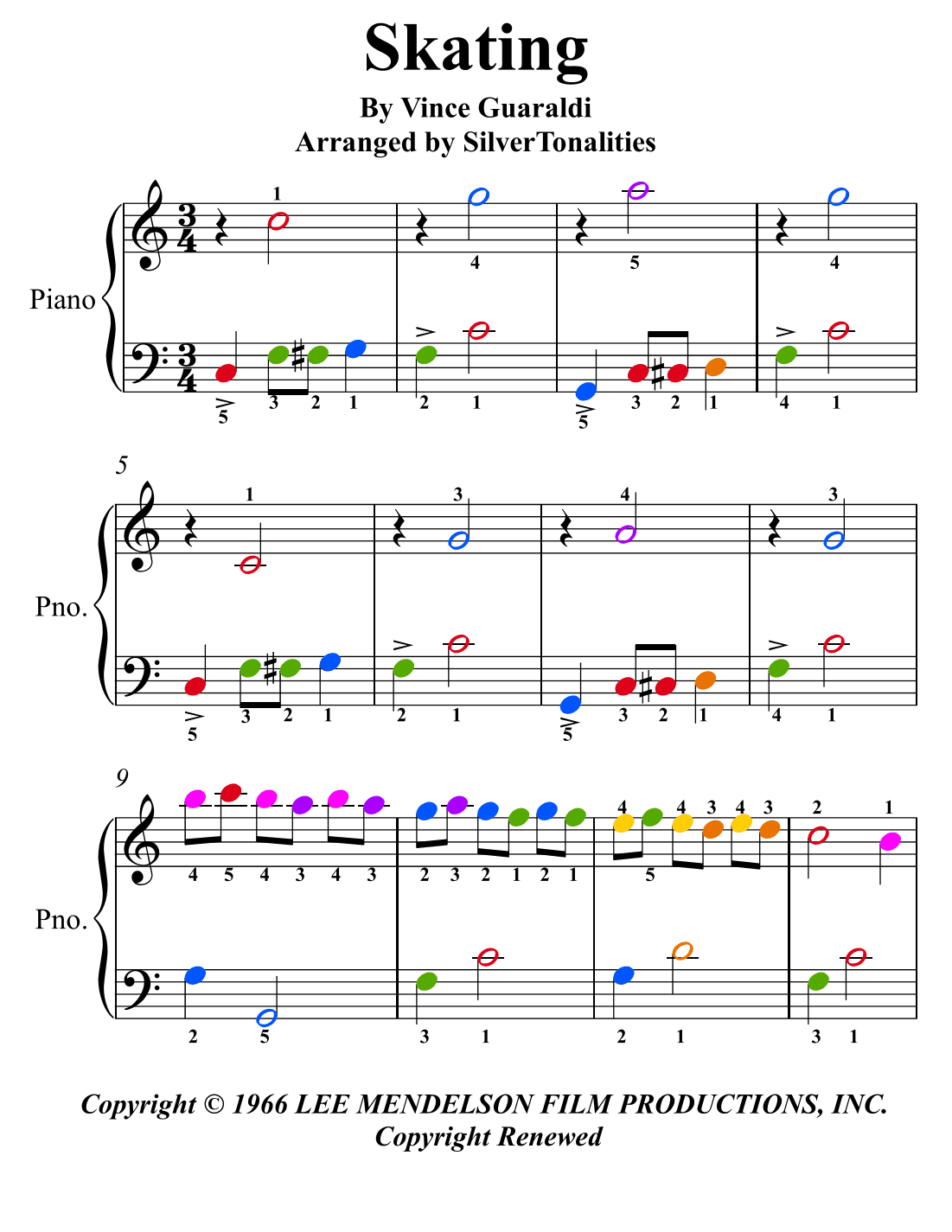 Skating (arr. SilverTonalities)