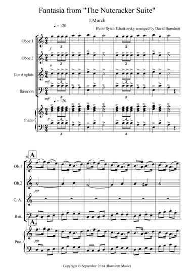 Fantasia from "The Nutcracker Suite" March for Double Reed Quartet (arr. David Burndrett)