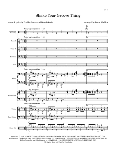 Shake Your Groove Thing (arr. David Maddux)