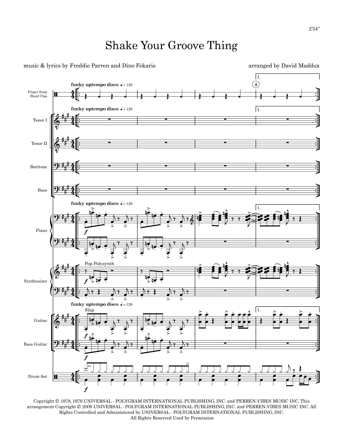 Shake Your Groove Thing (arr. David Maddux)