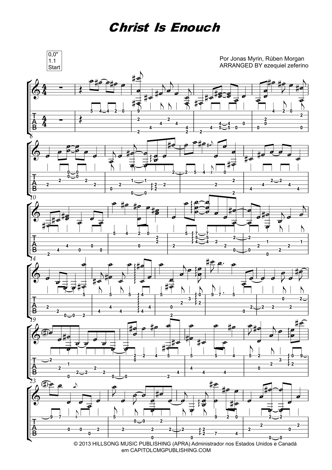 Christ Is Enough (arr. ezequiel zeferino edição)