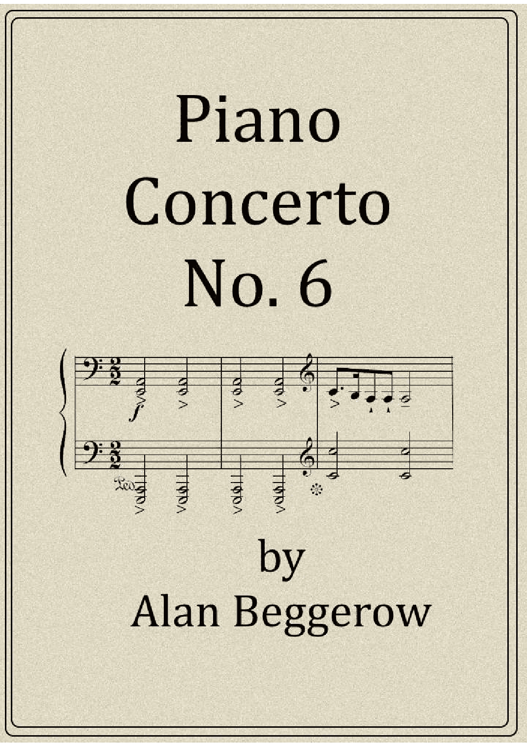 Piano Concerto No. 6 (score only)