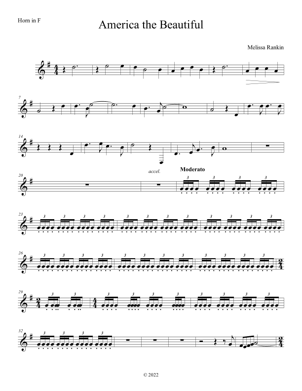 America the Beautiful/Come, Come, ye Saints (arr. Melissa Rankin)