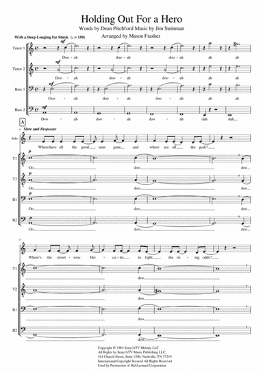 Holding Out For A Hero (arr. Mason Frasher)