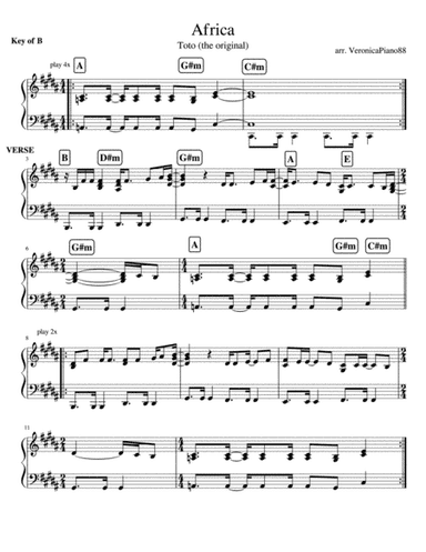 Africa (arr. VeronicaPiano88)