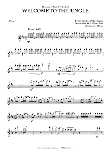 Welcome To The Jungle (arr. Diego Marani)