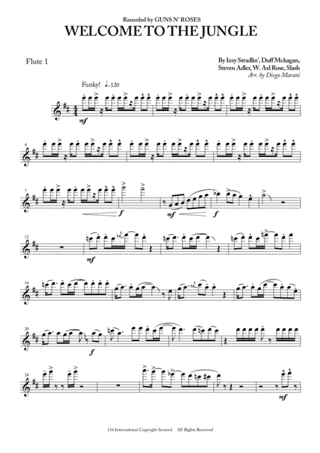 Welcome To The Jungle (arr. Diego Marani)