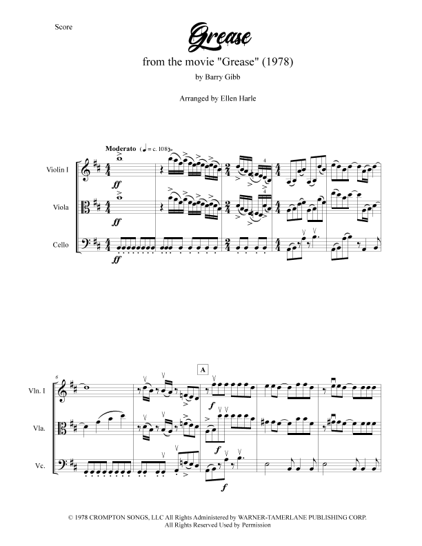 Grease (arr. Ellen Harle)
