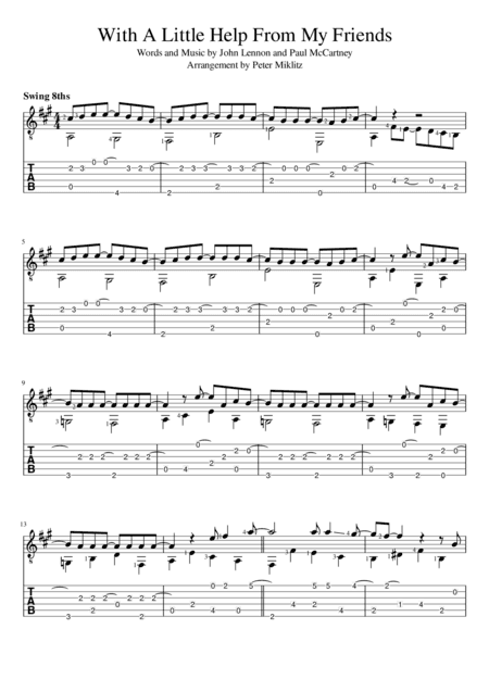 With A Little Help From My Friends (arr. Peter Miklitz)