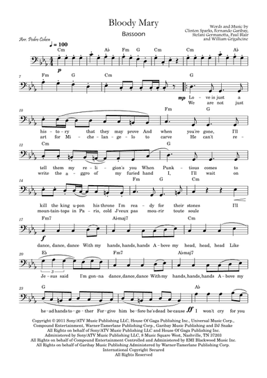 Bloody Mary (arr. Pedro Cohen)
