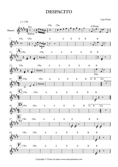 Despacito (arr. Mateo Aguilar)